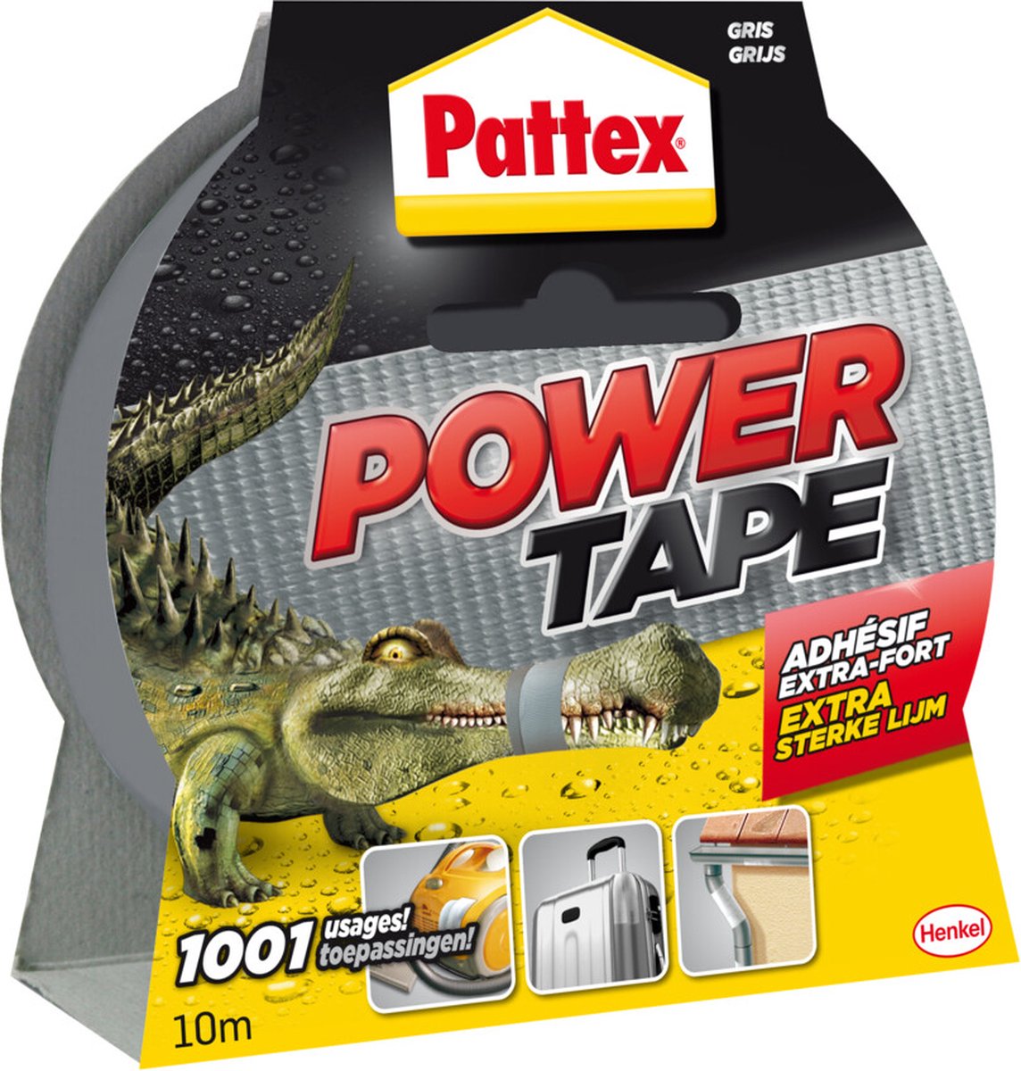 Pattex Power Tape Gris 10m