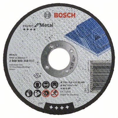 Bosch dss metal 115x3mm platte