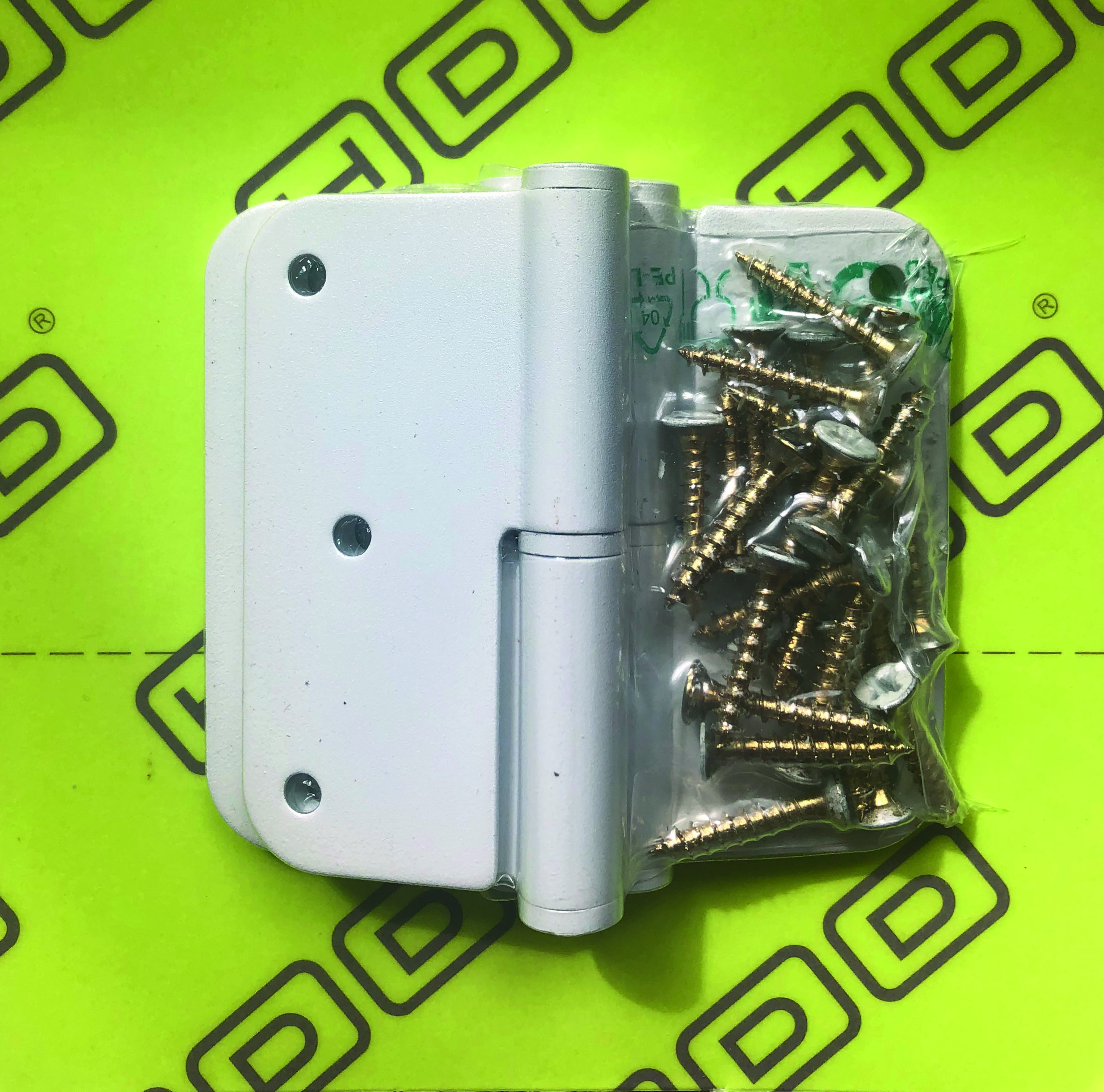 Paumel Skin HDD 80x80x2.5 Wit Structuur Rechts (3 stuks + vijs)