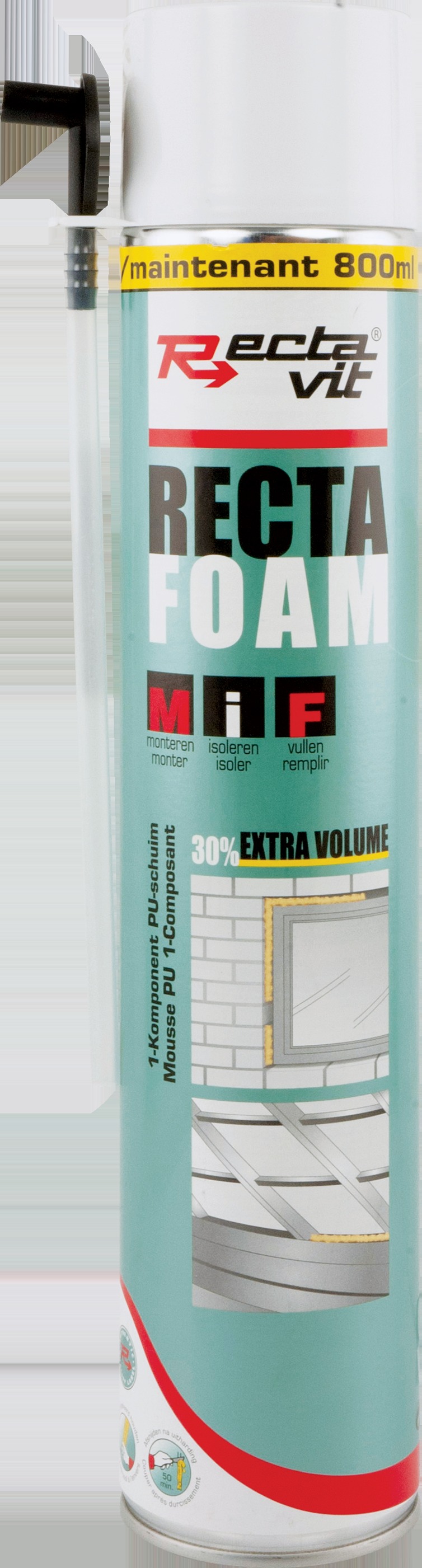 Rectavit Recta Foam - 360° Low Expansion Mousse Pu Vert 800ml