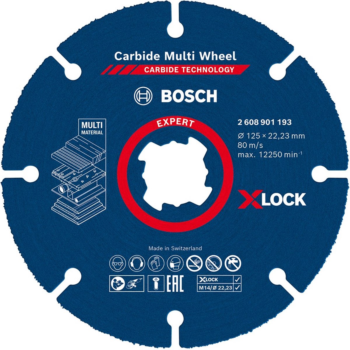 BOSCH XLK CARBIDE MULTI WHEEL 125MM