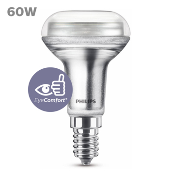 Philips LED Réflecteur - 60 W - E14 - dimmable blanc chaud