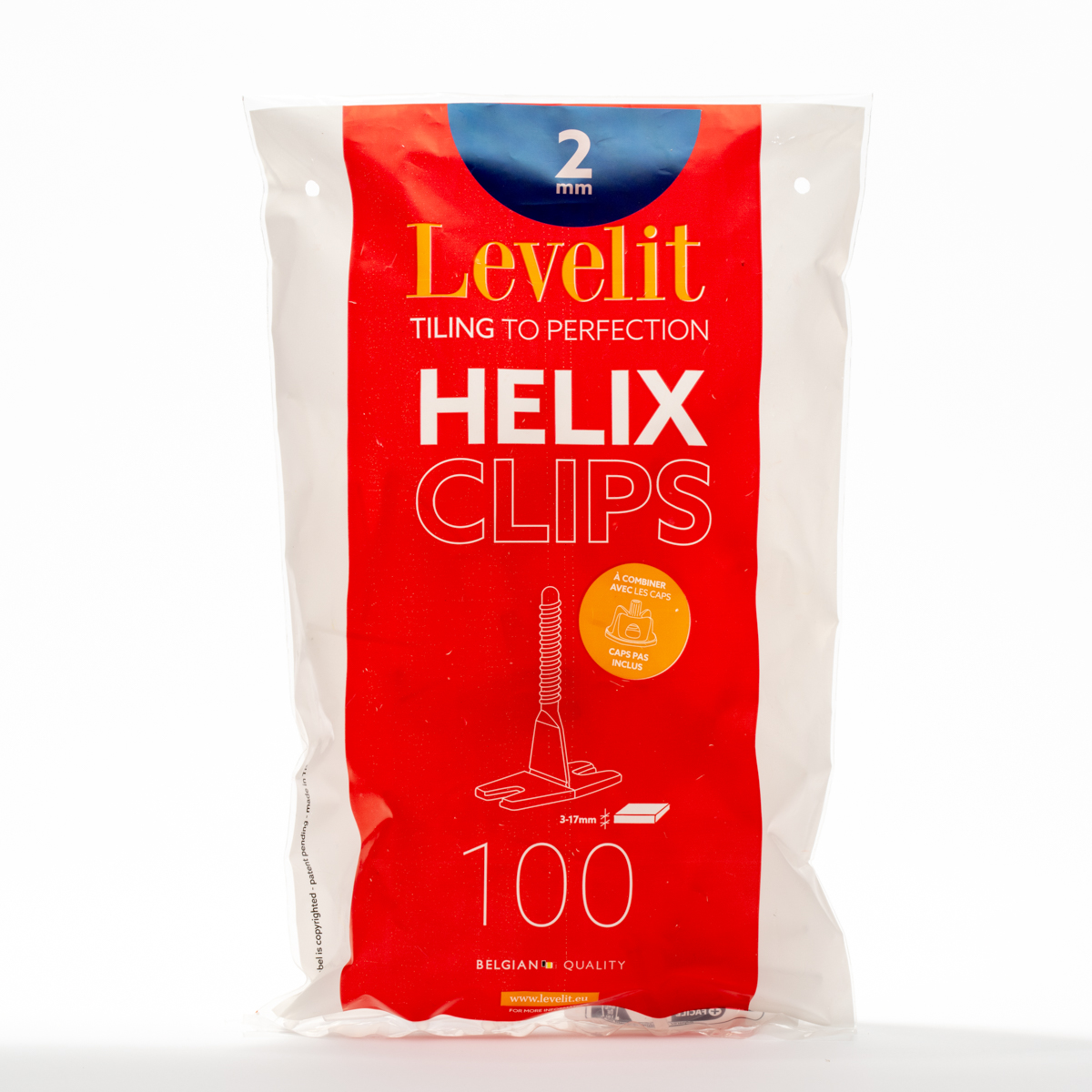 Levelit helix clips 2mm 100pcs