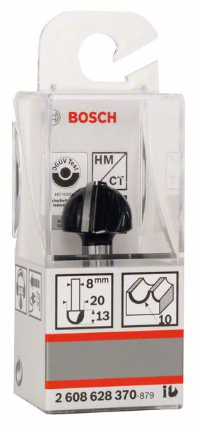 Bosch halfrondfrees hm 20x13mm 8mm