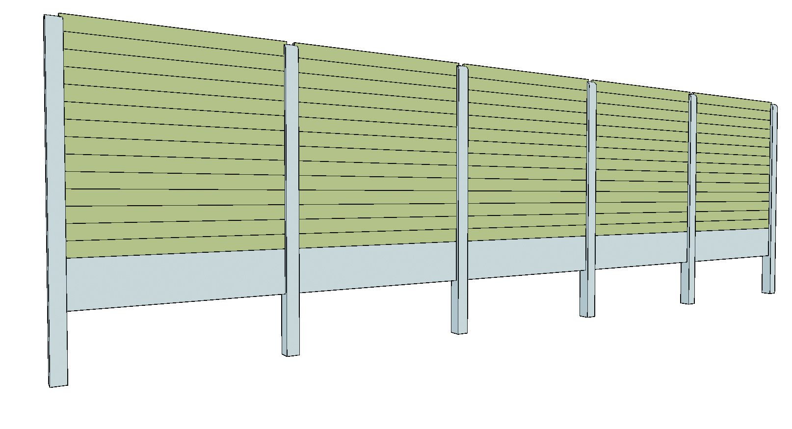 Concreto H55 betonnen tussenpaal 12x12x275cm