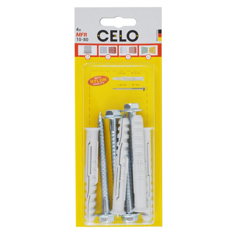 Celo cheville pour cadre de fenêtre MFR 10-80 SB TX