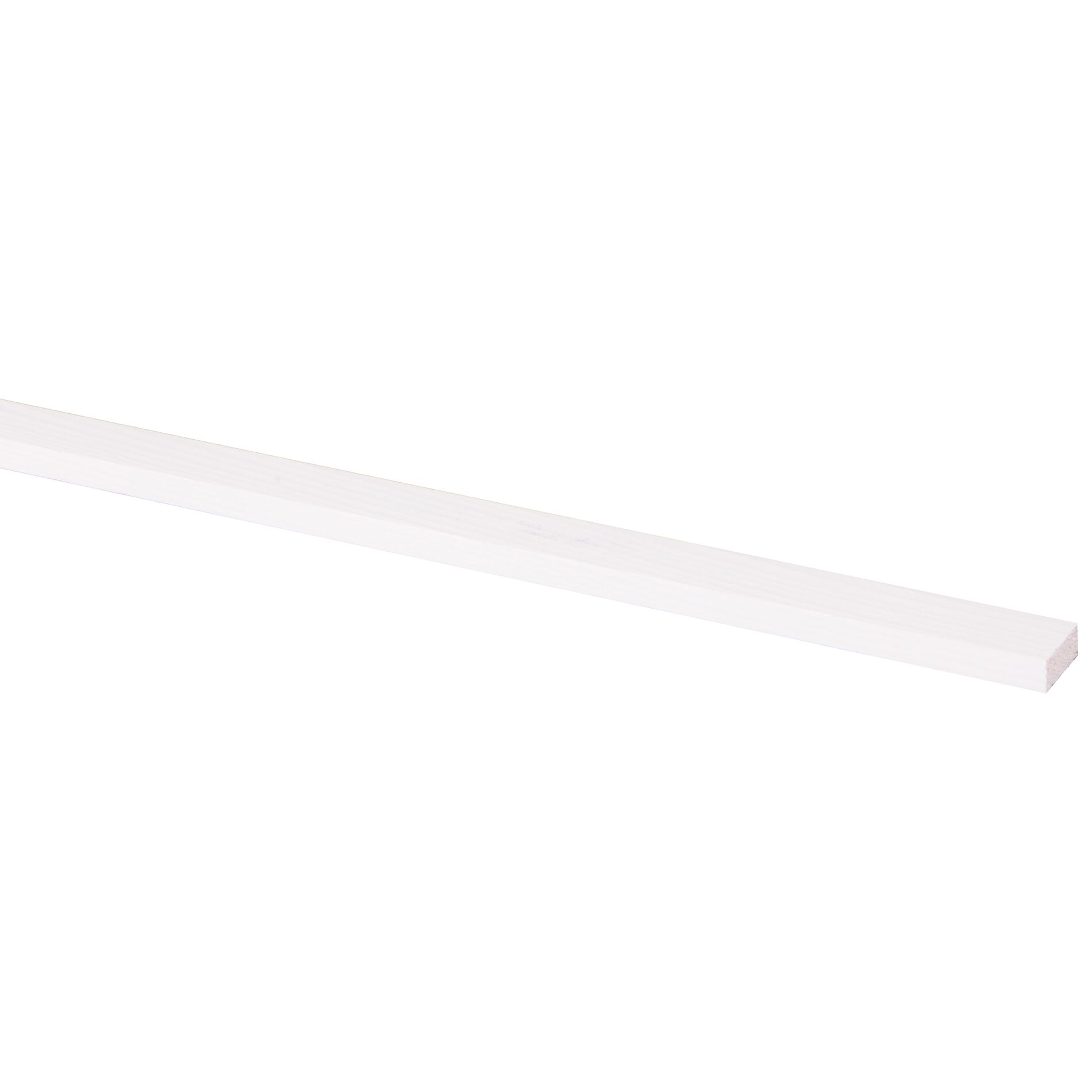 Latte rabotée pin prépeint blanc 9x21mm - 270cm