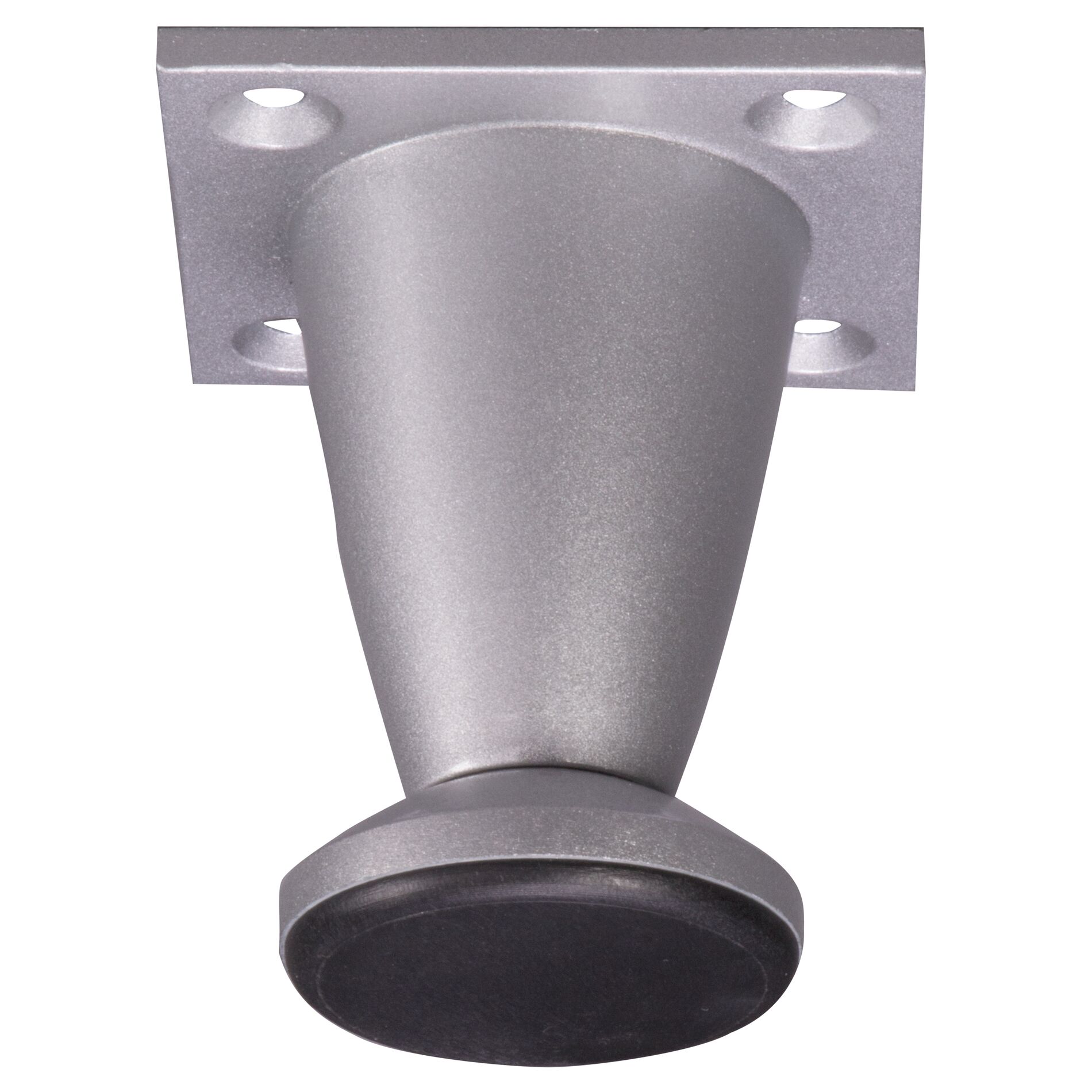 Pied conique couleur aluminium Ø33mm,5,5cm