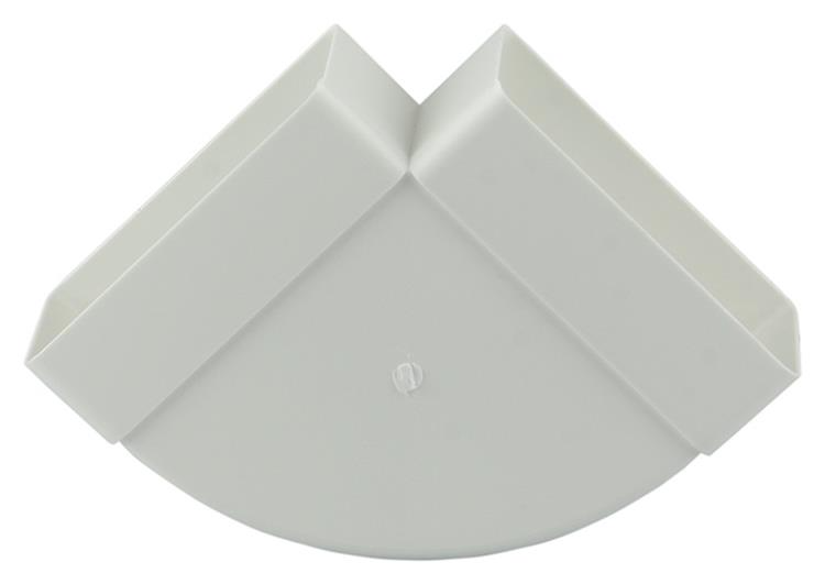 Renson raccord d'angle PVC 90° horizontal 7016 blanc 110x55mm