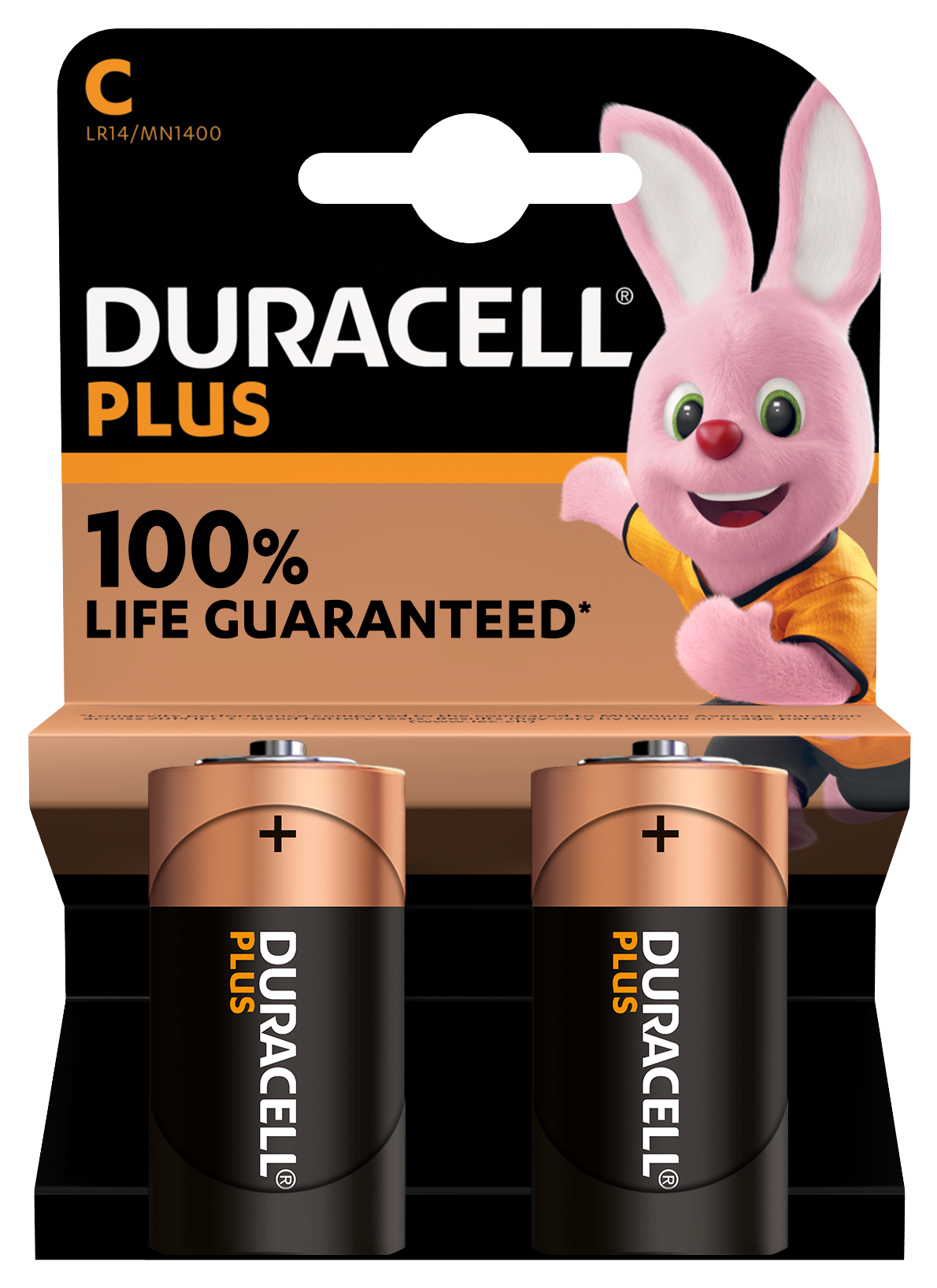 Duracell Batterij Alkaline Plus C 1.5V (2 stuks)