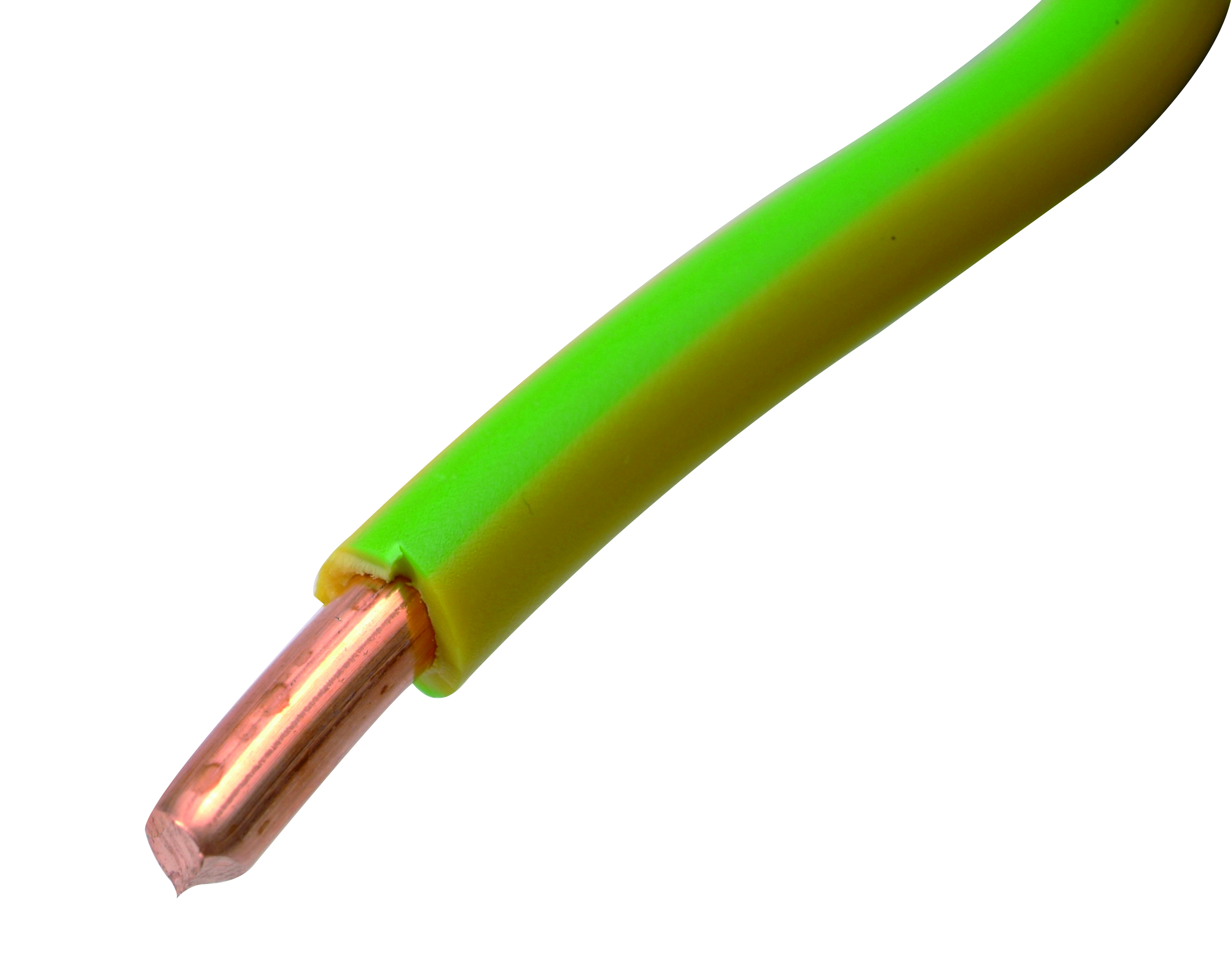 DRAAD VOB 2.5MM 100M GEEL/GROEN