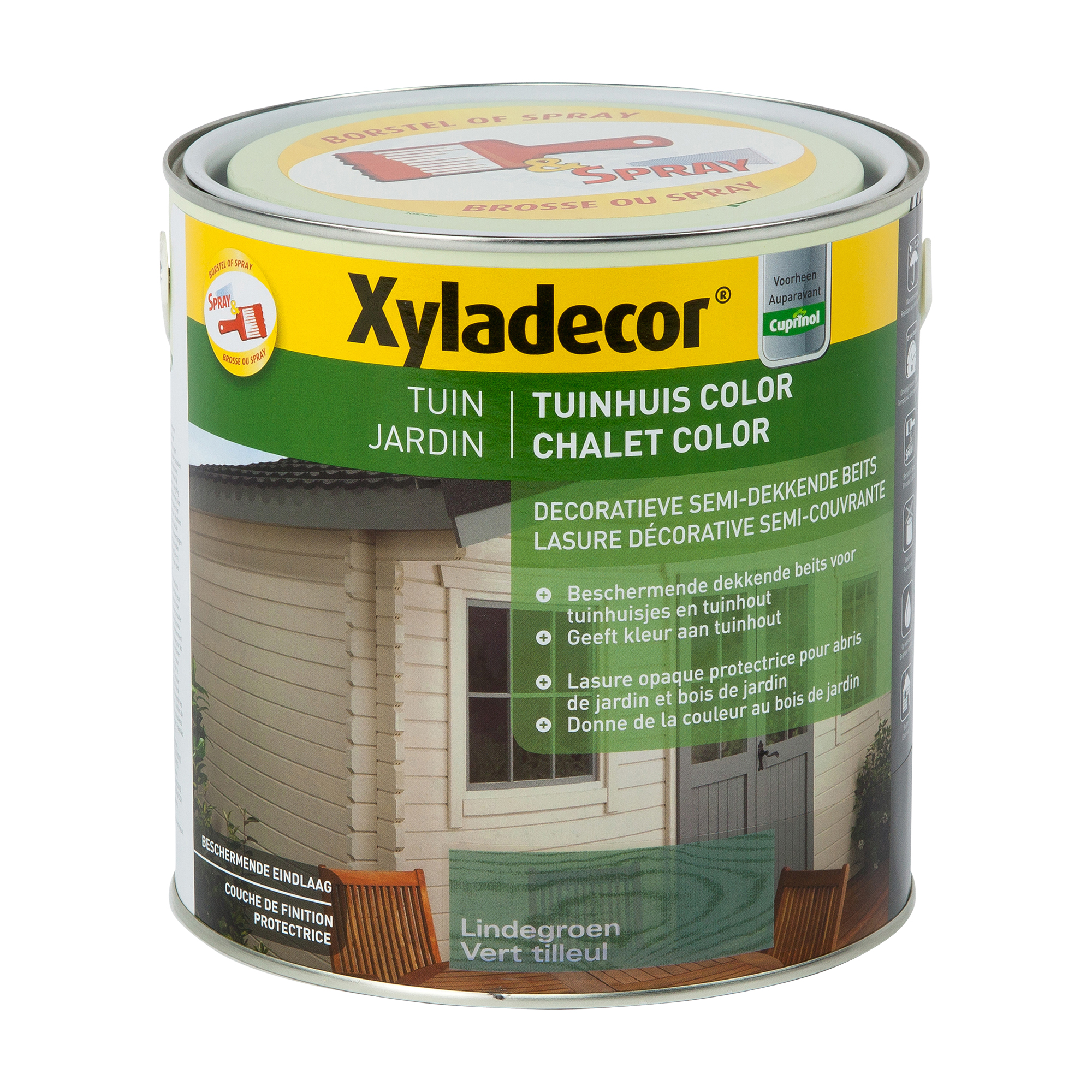 Xyladecor Tuinhuis Color Lindegroen 2,5l