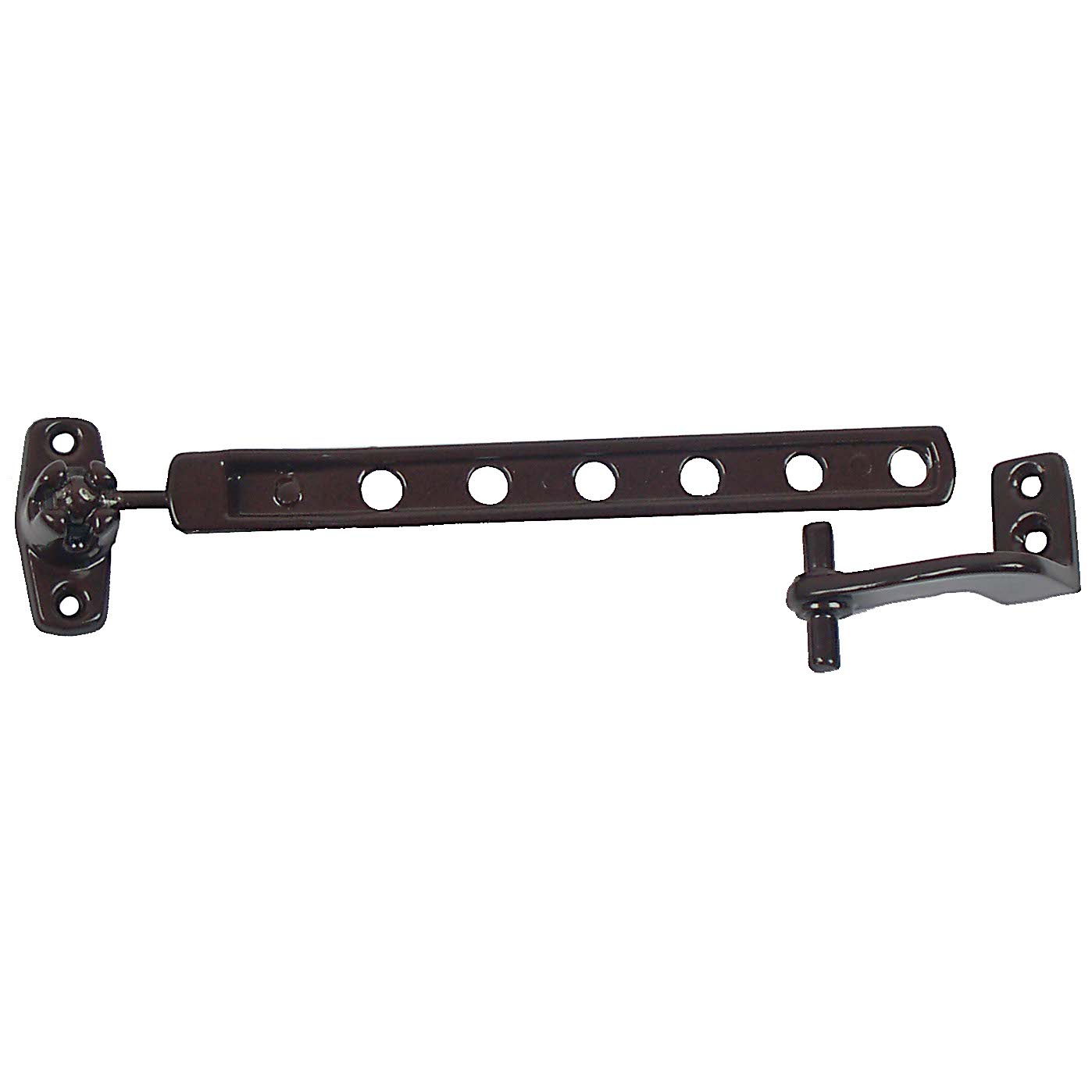 Raamhaak aluminium bruin