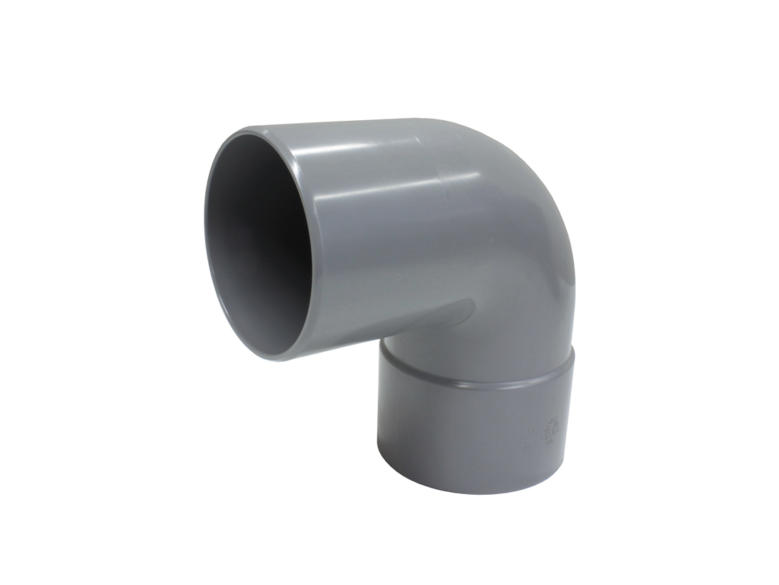 Bocht sanitair Ø90mm - 87° M/F