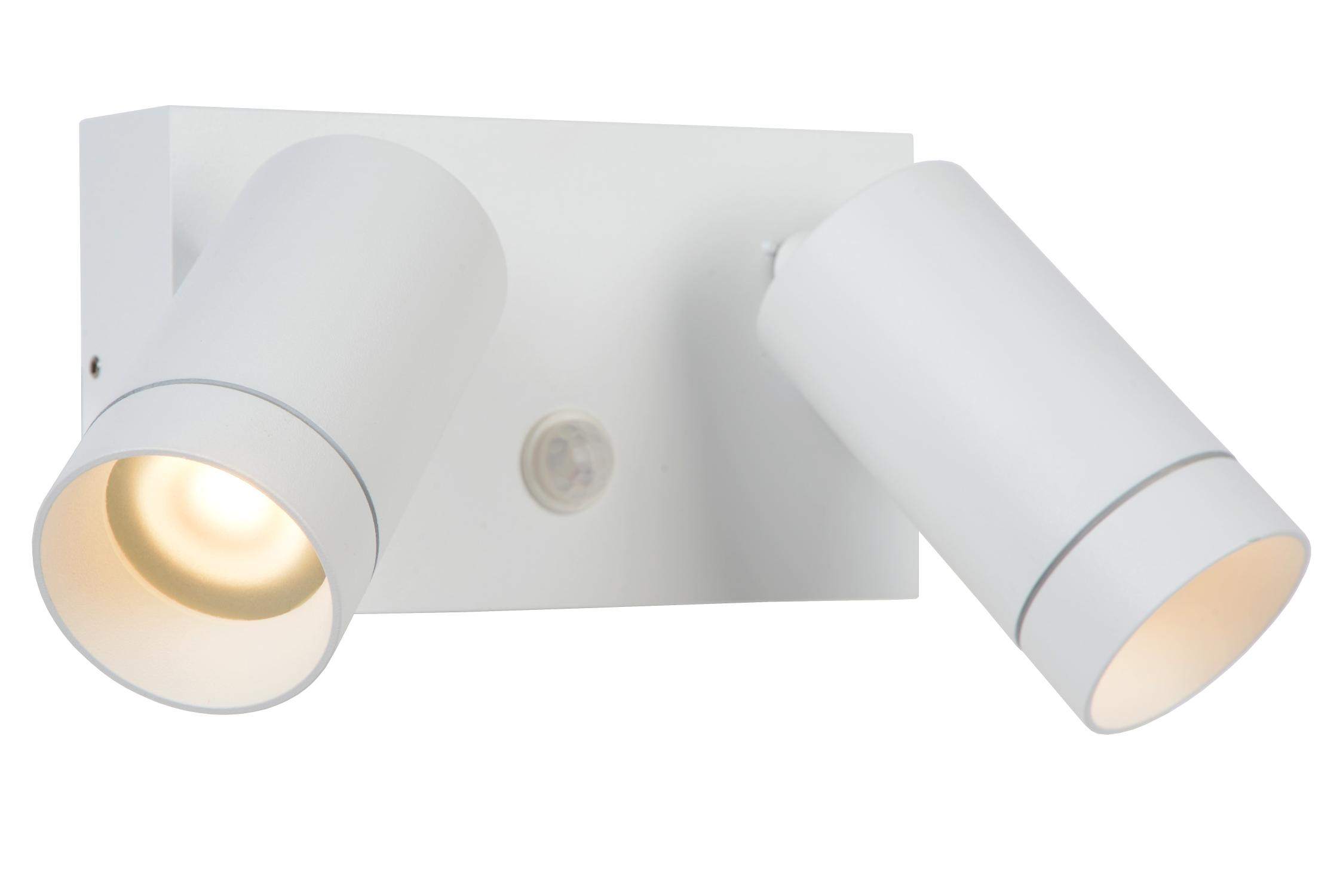 Lucide TAYLOR - Spot mural Extérieur - 2xGU10 - IP54 - Blanc