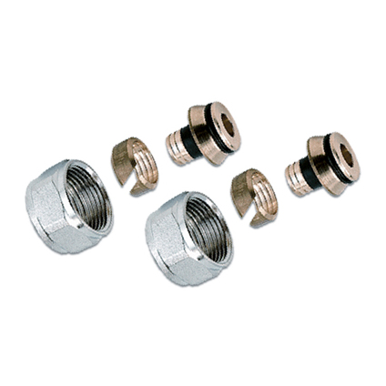 2 Raccords BICO 16 mm x 2 mm - 3/4" F - Laiton