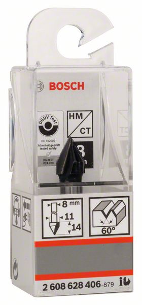 Bosch v-groeffrees hm 11x14mm 8mm