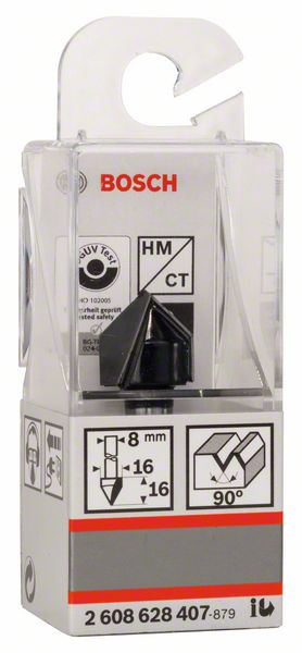 Bosch v-groeffrees hm 16x16mm 8mm