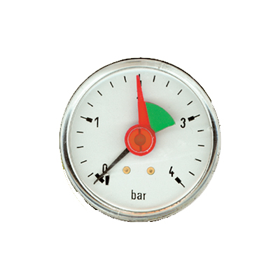 1 Manometer axiaal voor CV 1/4" - Kunststof