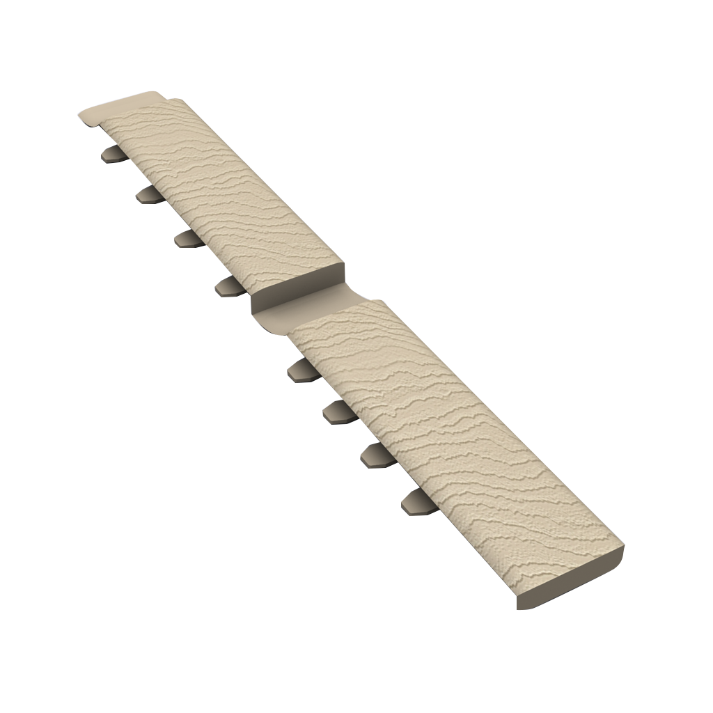 Durasid Pièce De Jonction Standard bour Bardage Double 333mm - 99 RAL7031 Bleu Gris