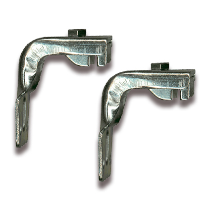 2 Radiator opschroefconsoles - Metaal