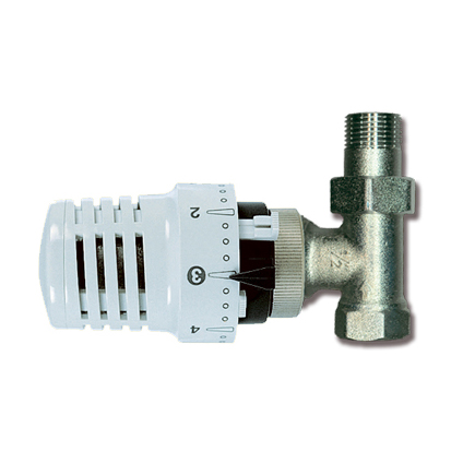 1 Robinet thermostatique 1/2" - droit - Laiton