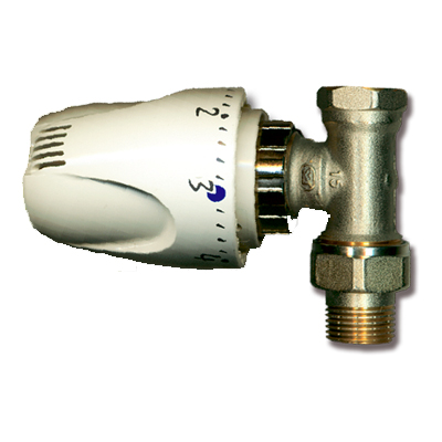 1 Robinet thermostatique CV 1/2" - droit - Laiton