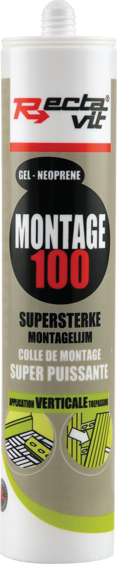 Rectavit 100 Montage - Colle De Montage Beige-Brun 350g