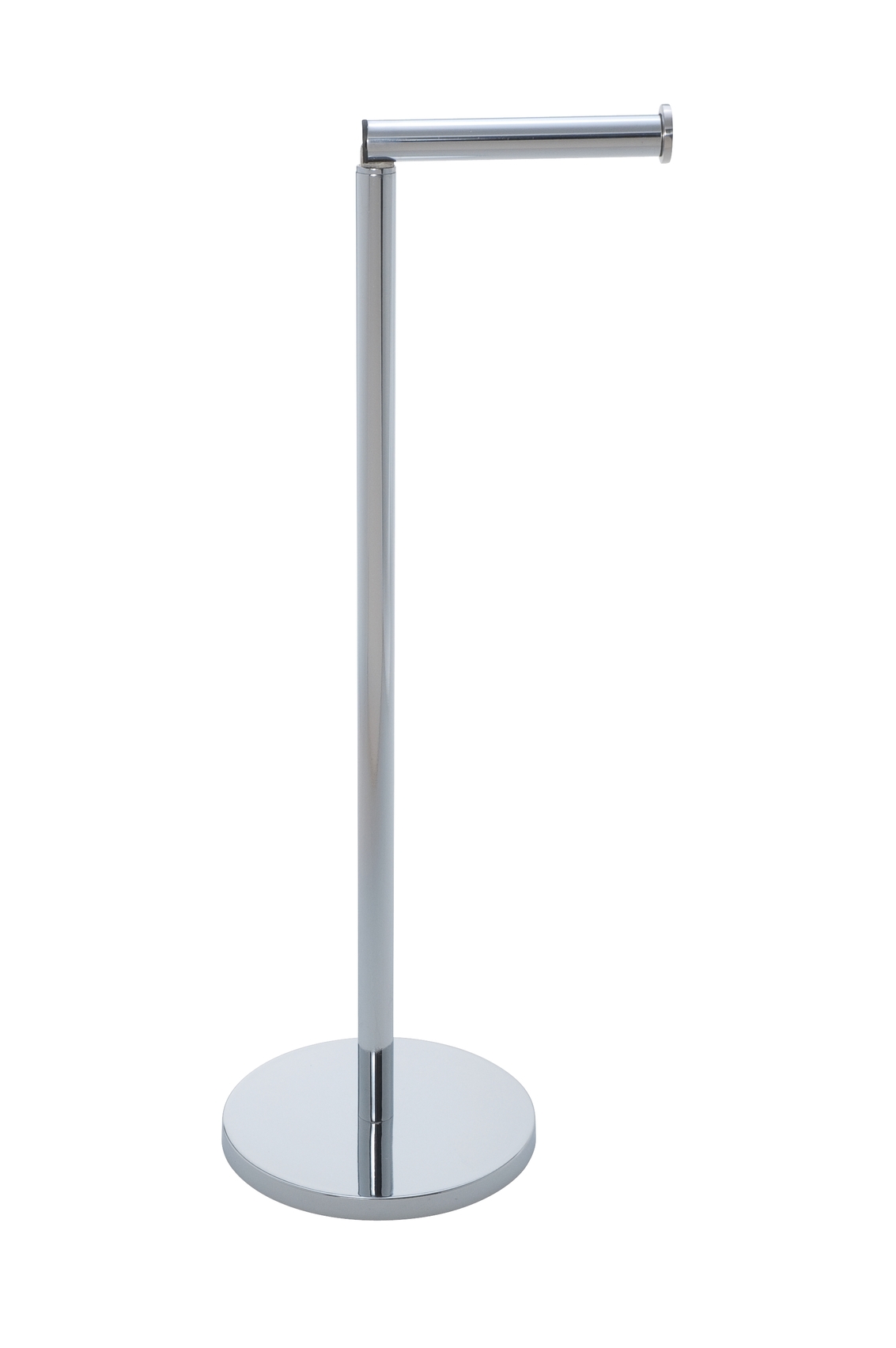 Wenko Porte papier WC sur pied 2 en 1 en inox brillant
