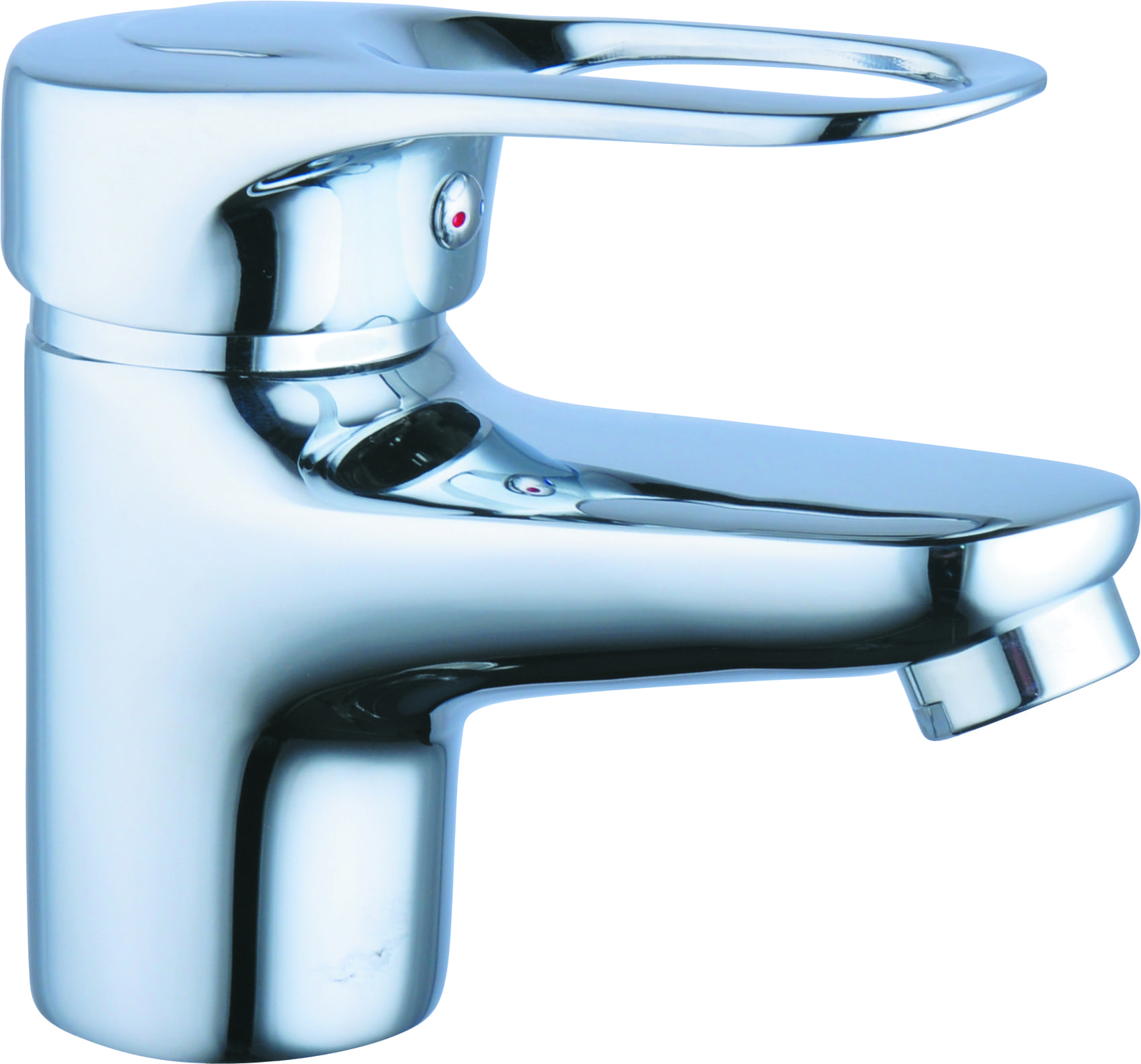 Aquatrends Bologna wastafelkraan met automatische lediging chroom