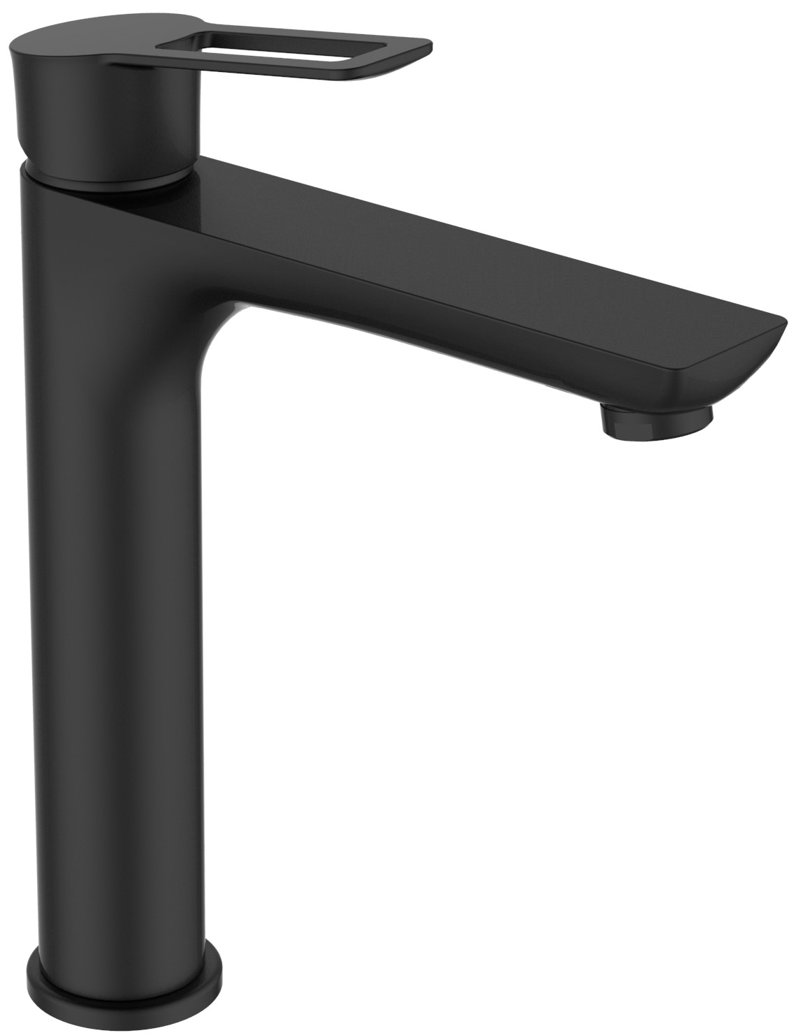 AquaTrends Nero robinet mitigeur lavabo haut noir