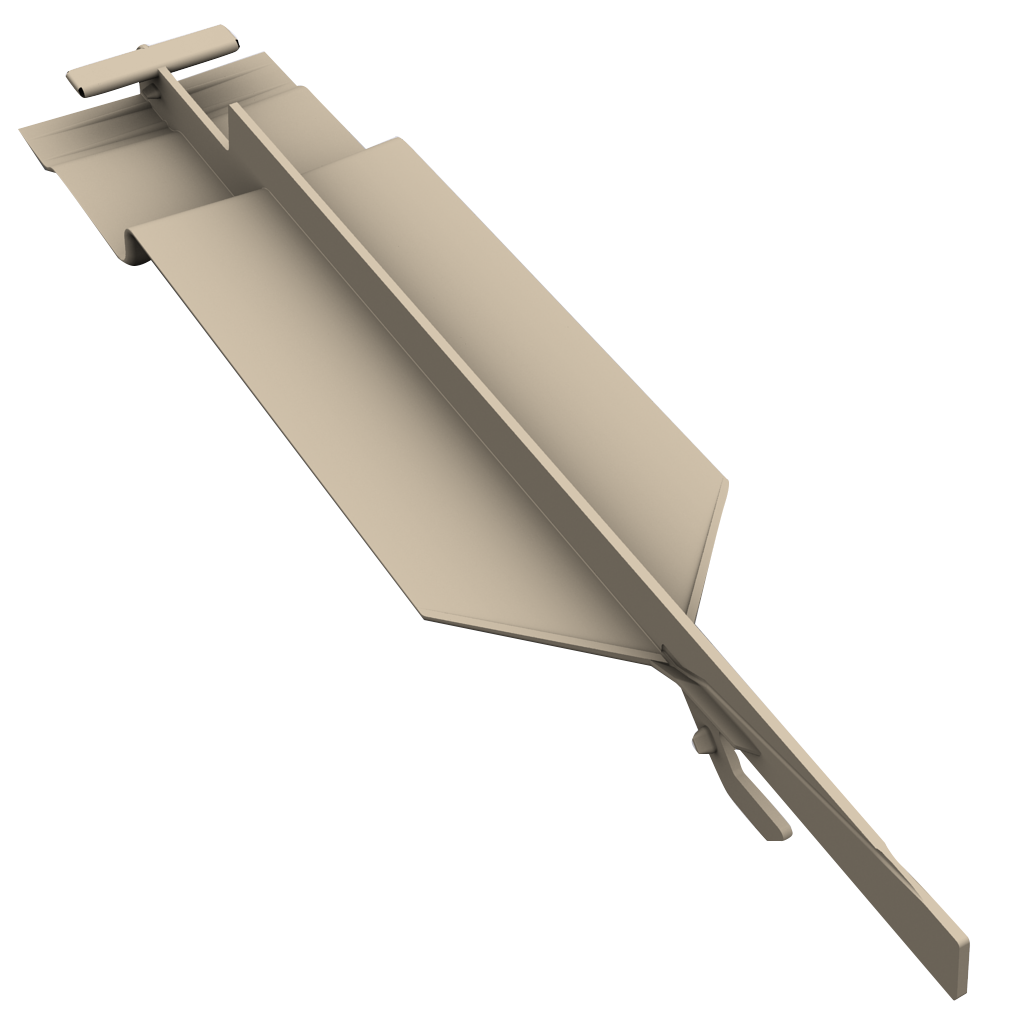 Durasid Pièce de Jonction Invisible pour Bardage Vertical 167mm - 96 RAL7039 Quartz Gris