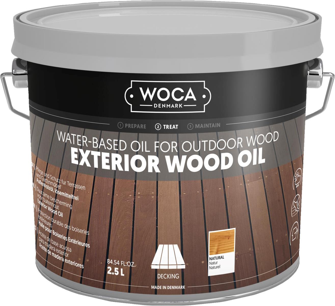 Woca exterior oil zwart 750ml