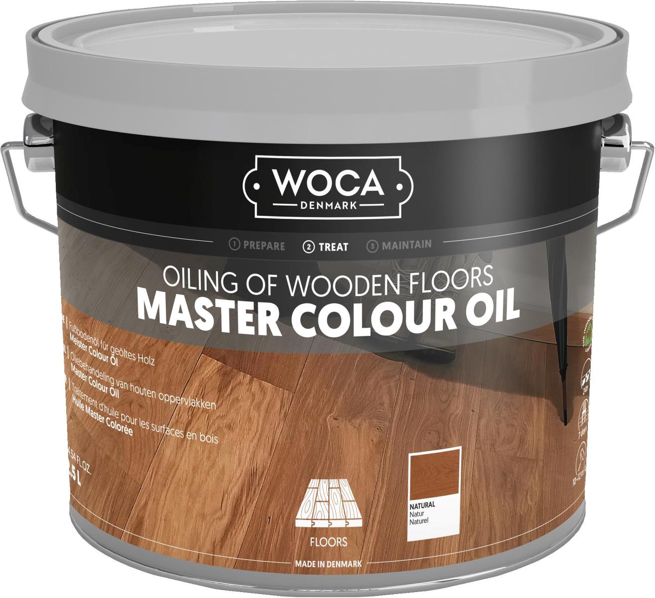 Woca master floor oil voc free naturel 2,5l