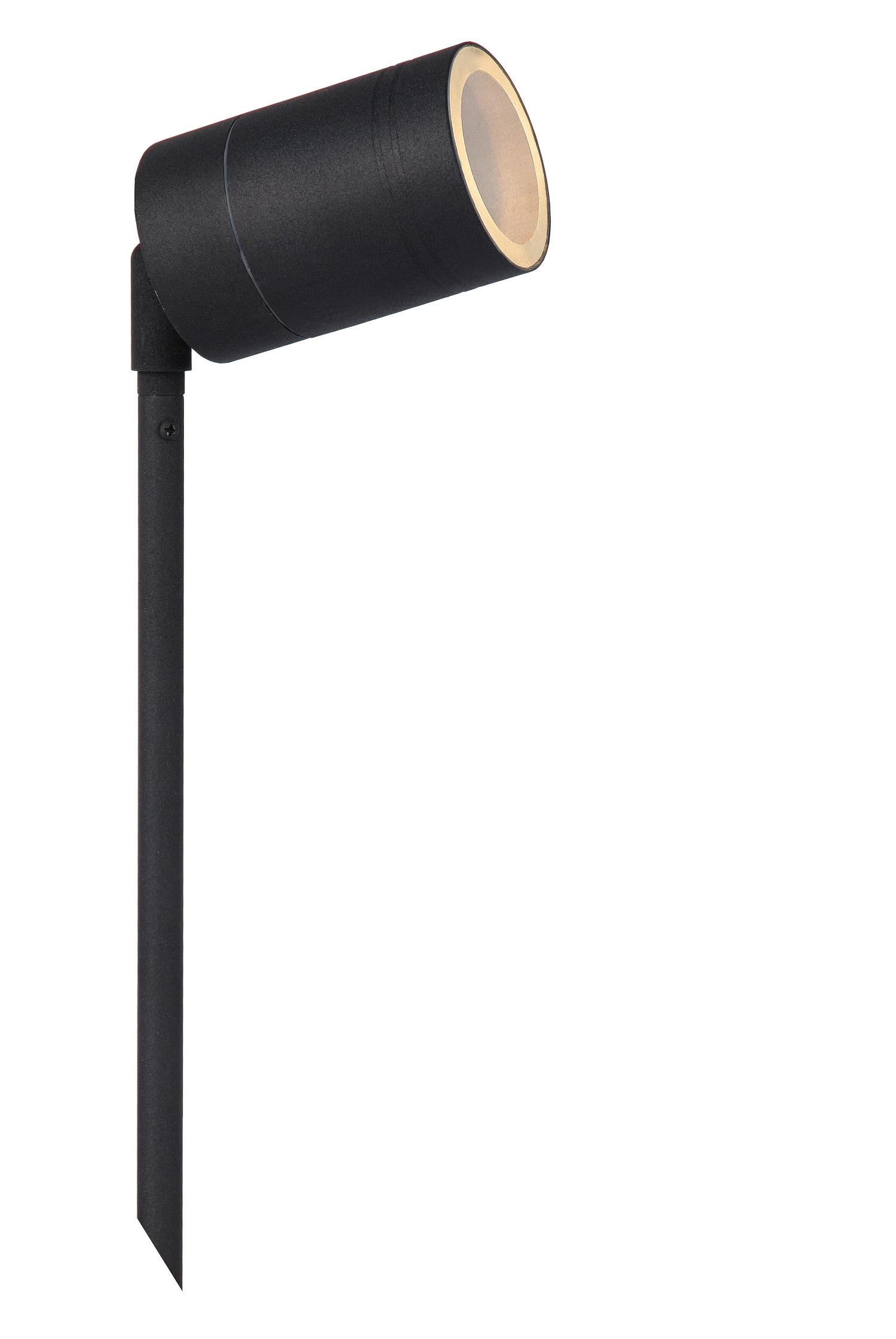 Lucide ARNE-LED - Spot de jardin Extérieur - Ø 6,3 cm - LED - GU10 - 1x5W 2700K - IP44 - Noir