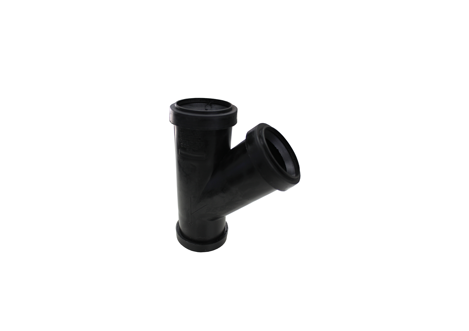 T-sanitaire Øpolypropylène Ø40mm - 45° noir F/F/F
