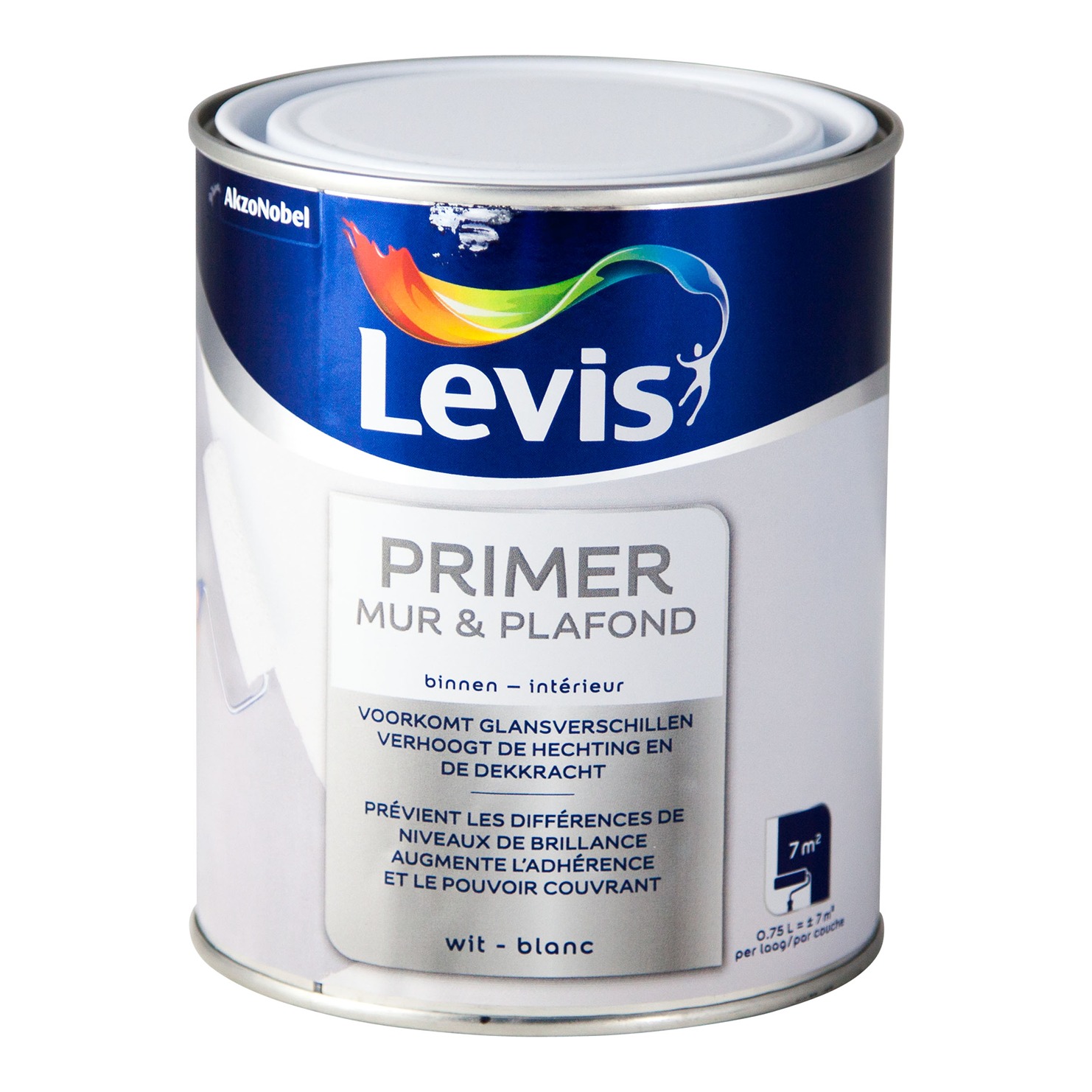 Levis Primer Mur & Plafond 0.75l Wit