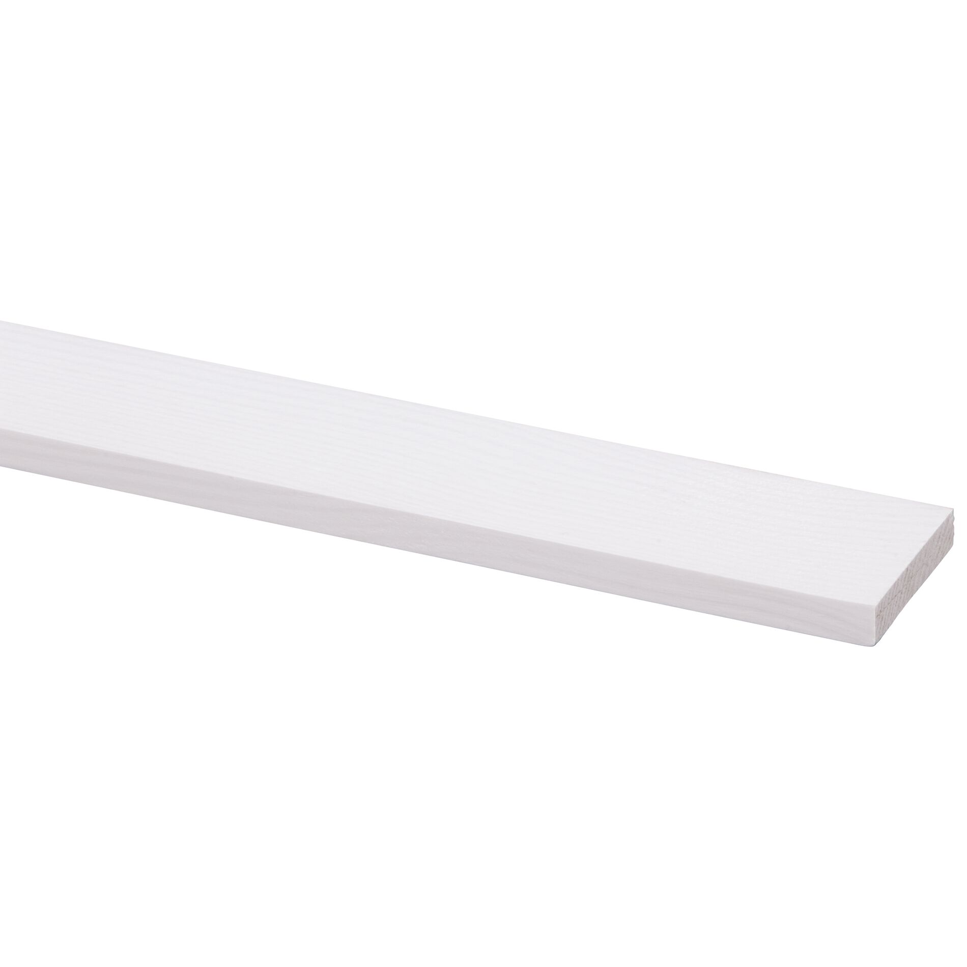 Schaaflat grenen gegrond wit 7x35mm - 270cm