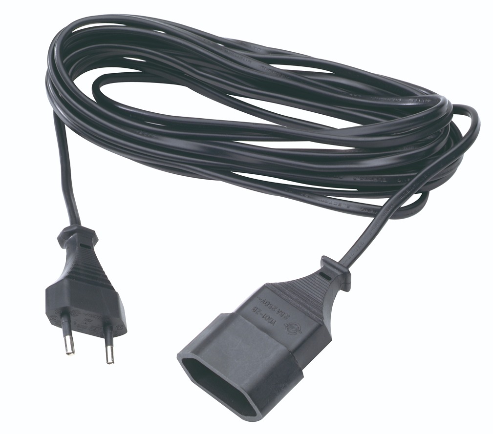 RALLONGE 2X0.75 PVC 5M NOIR