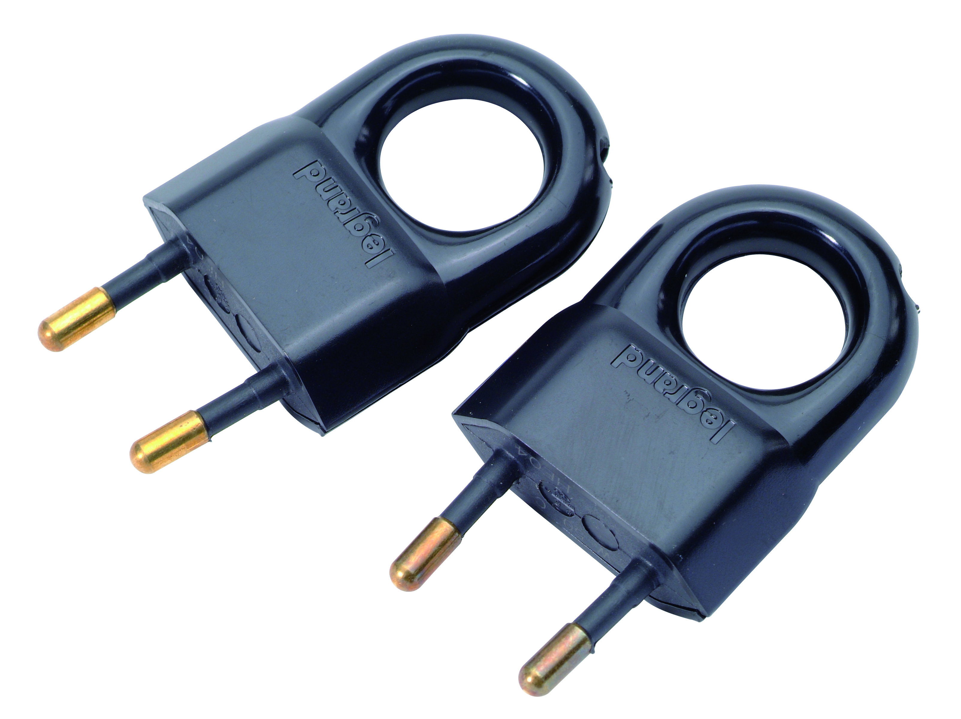 STEKKER 2.5A - 2 STUKS - ZWART