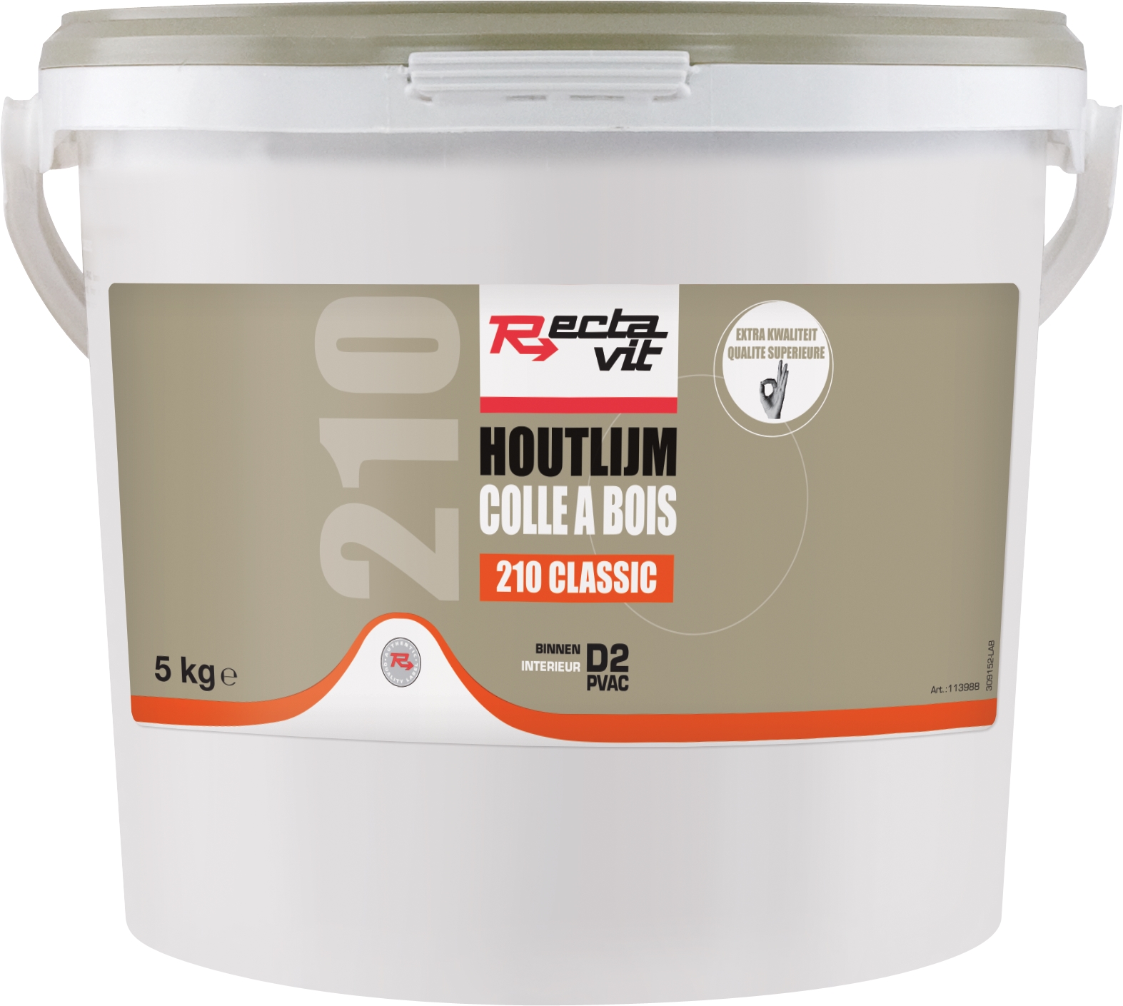 Rectavit 210 Classic - Colle À Bois Blanche 5kg
