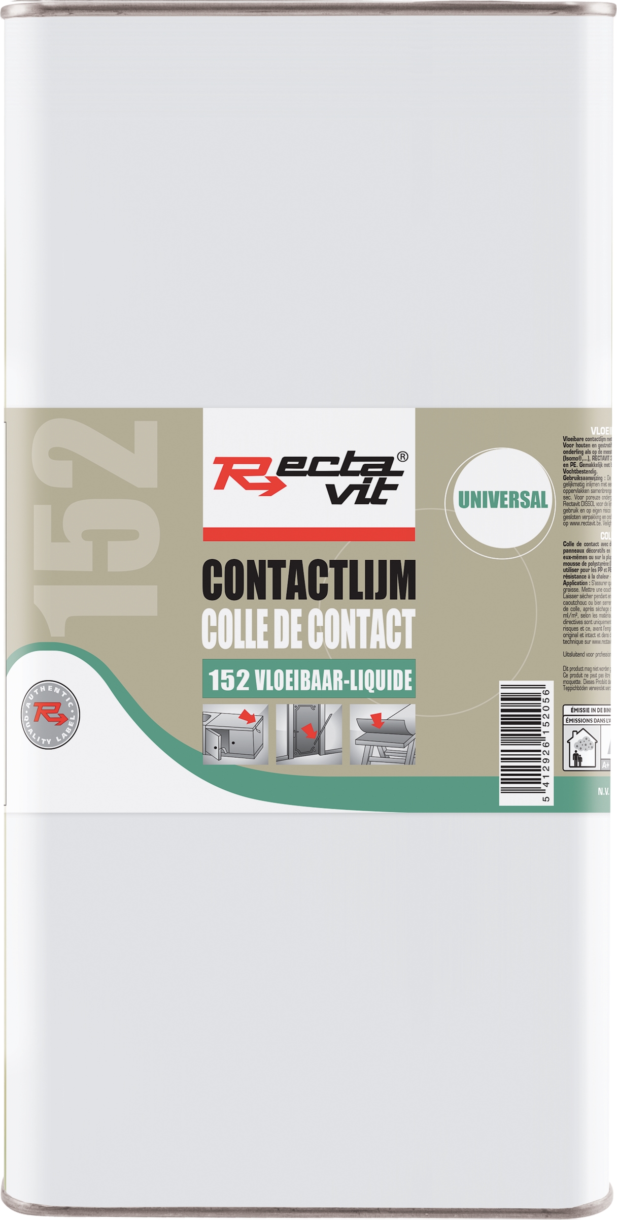 Rectavit 152 Universal Liquide - Colle De Contact Universelle 5L