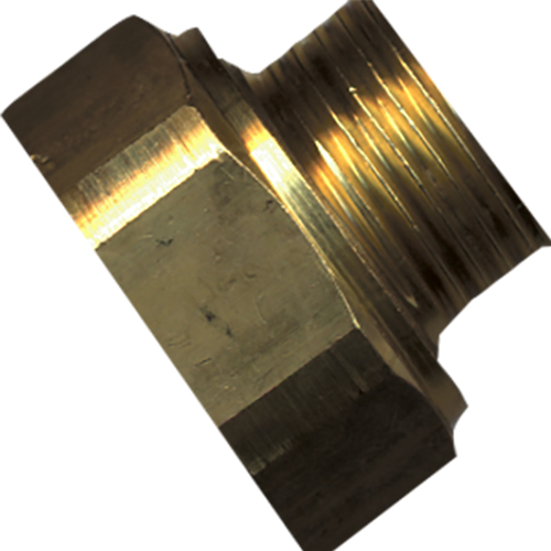 1 Verloopnippel 4/4" F x 3/4" M - messing