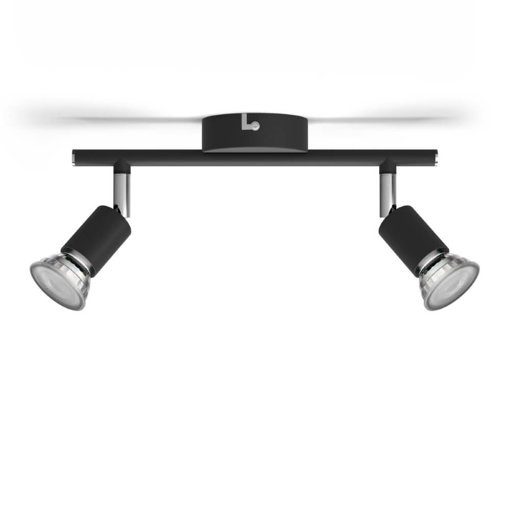 Philips Limbali spot plafond/mur - 2 têtes - noir