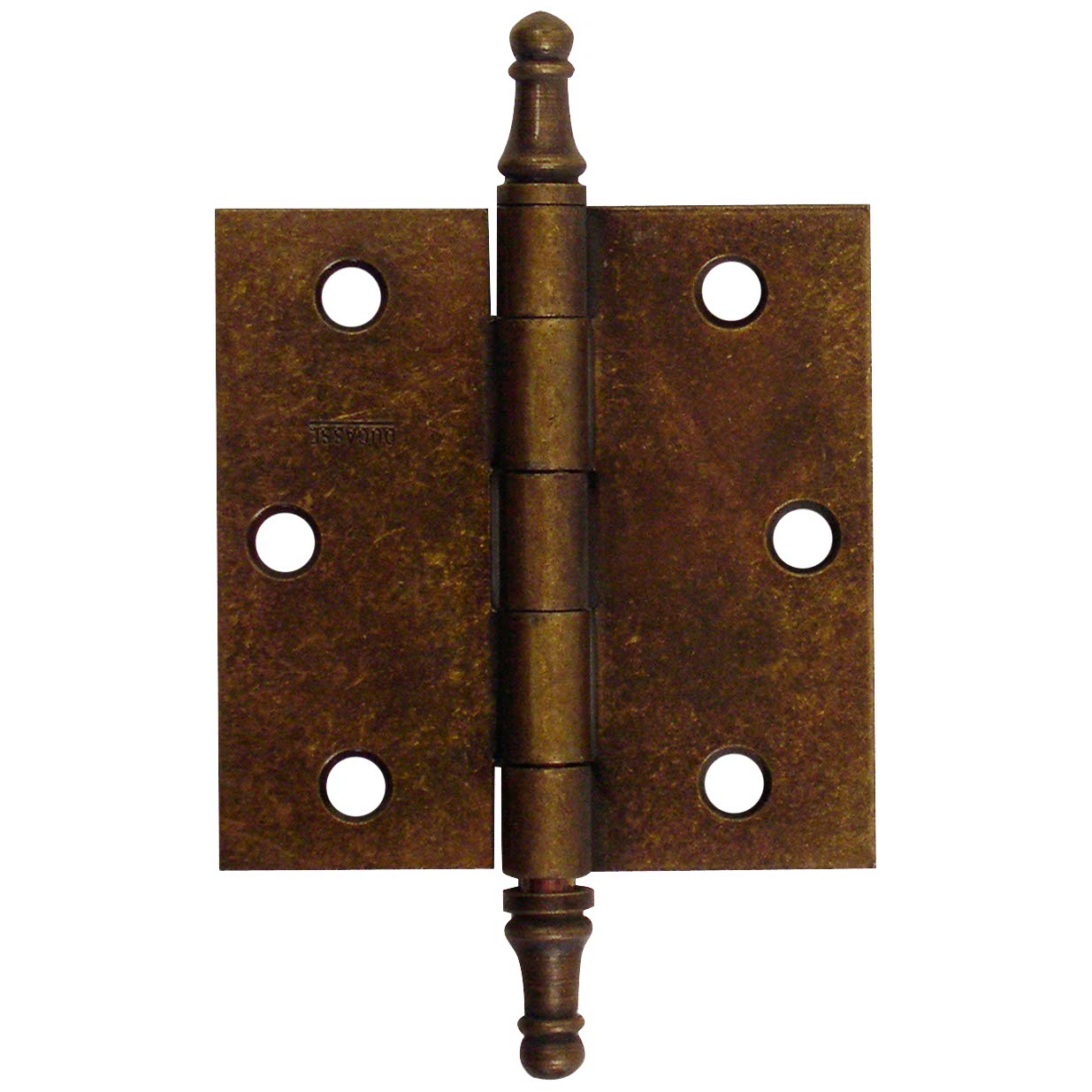 Charnière à bouton à vase pour porte 75x75mm bronze (3 pcs)