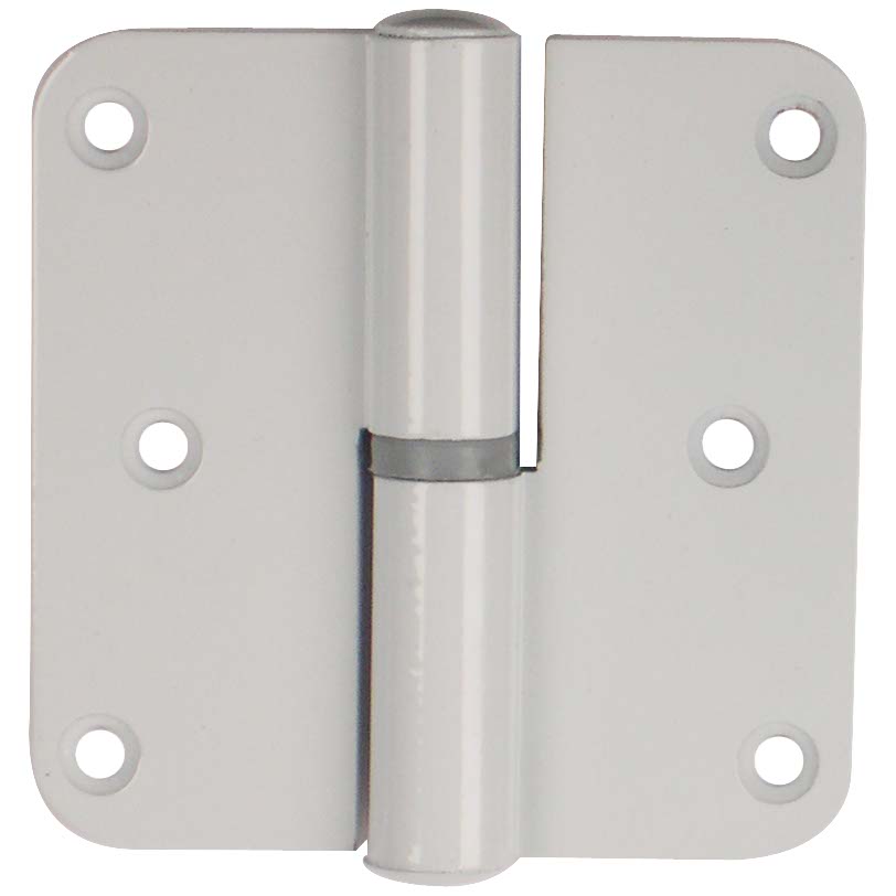 Paumelle aluminium pour porte 80x80mm blanc GAUCHE (3 pcs)