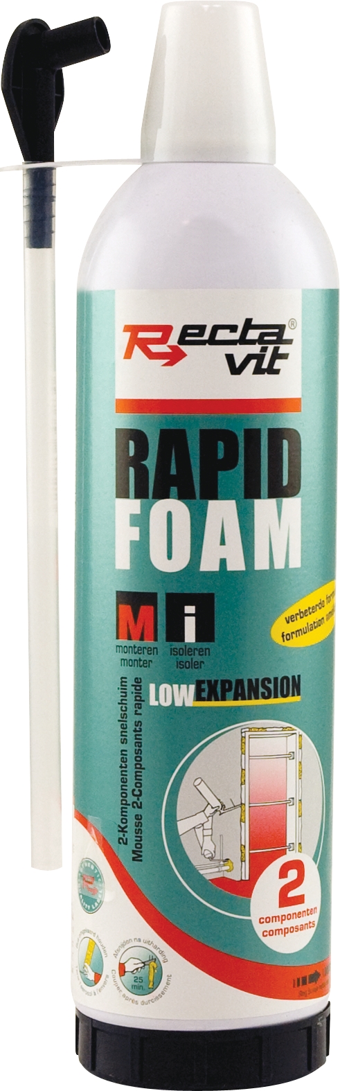 Rectavit Rapid Foam - High Speedmousse Pu Vert Vif 400ml