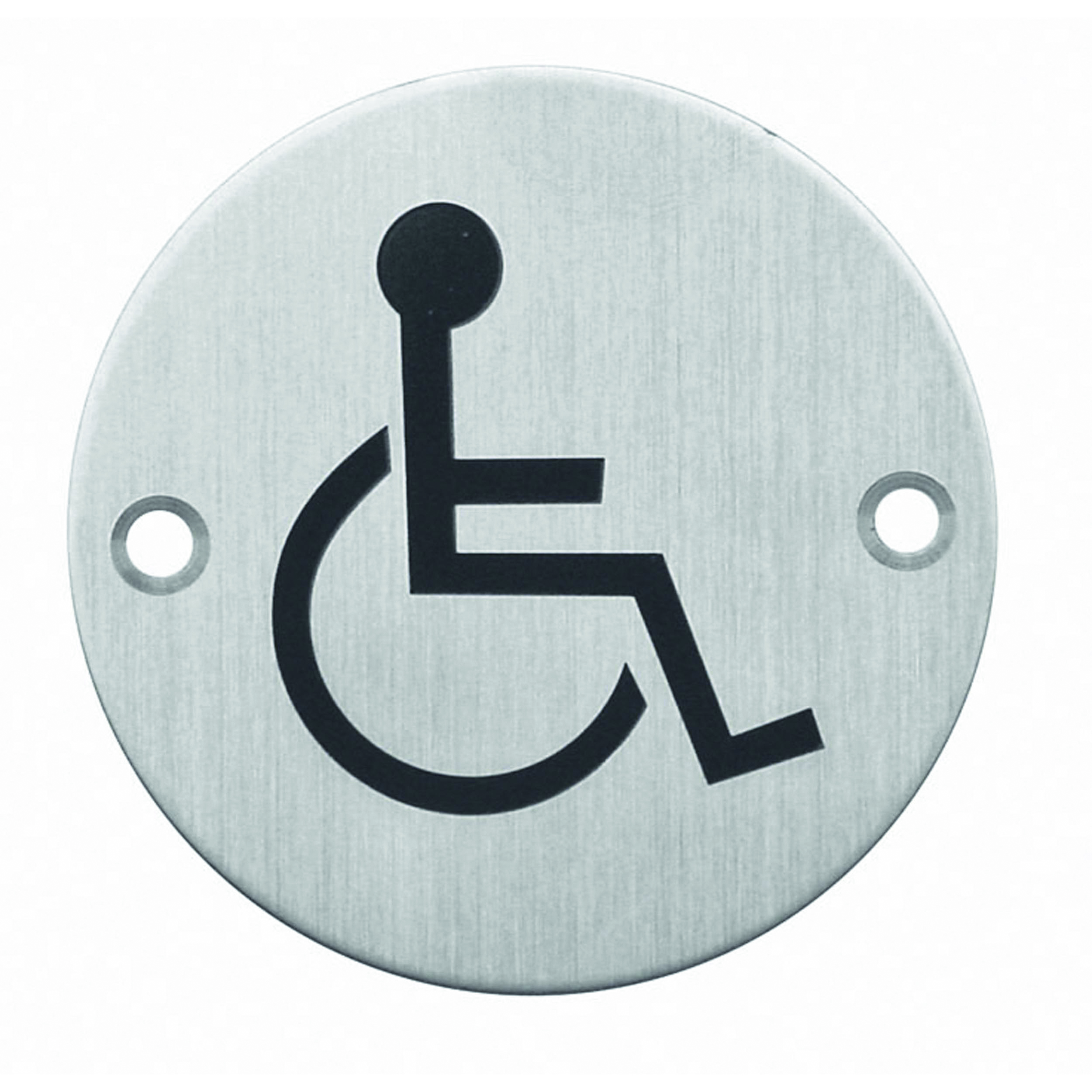Picto Rond Handicapes Inox Plus