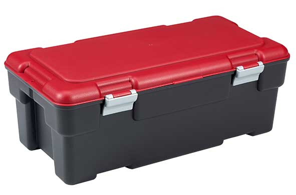 Voyager box 65l noir-rouge 80.5x43x30.5cm