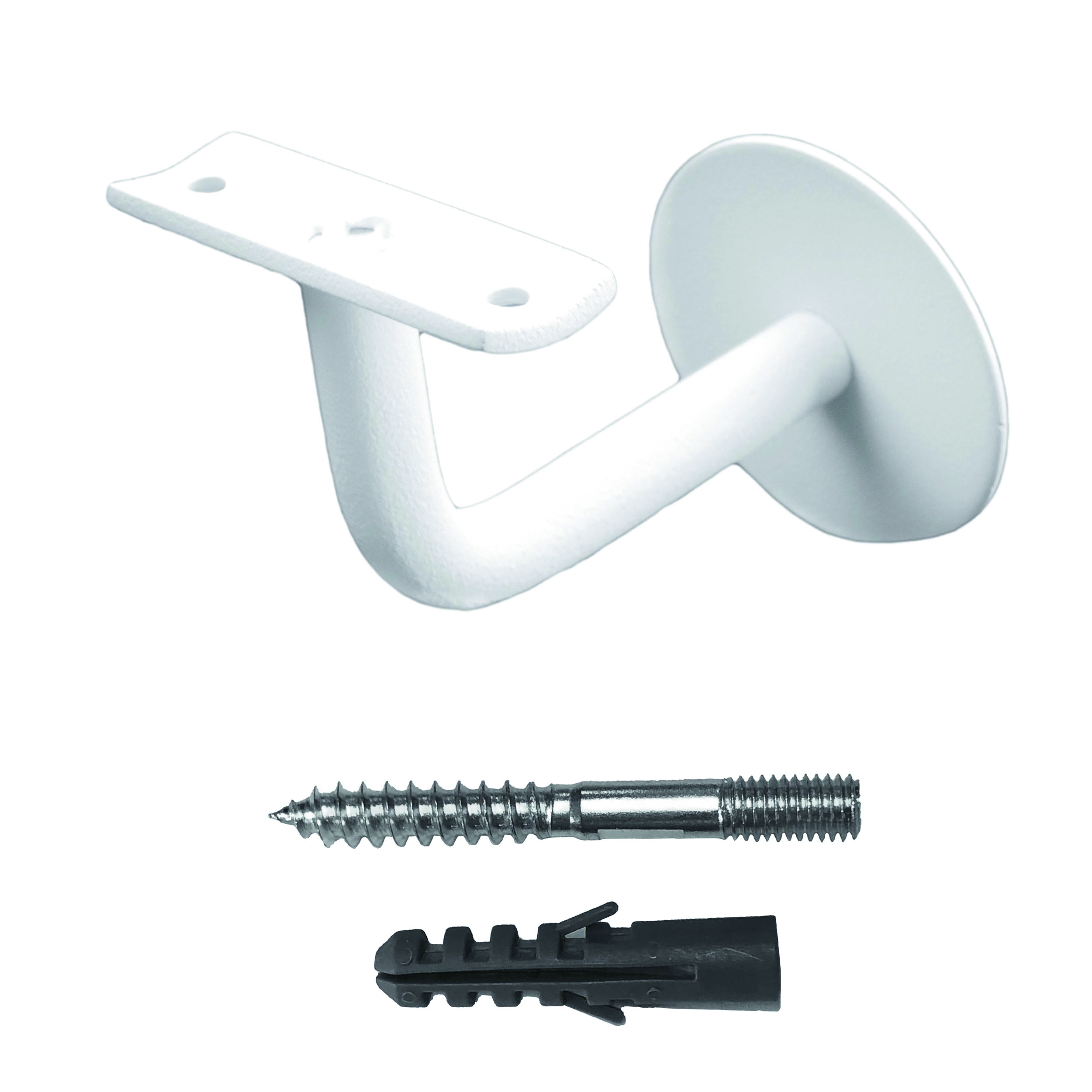 HDD Trapleuninghaak Rond Wit Structuur